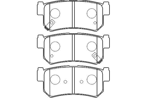 KAVO PARTS stabdžių trinkelių rinkinys, diskinis stabdys BP-7503